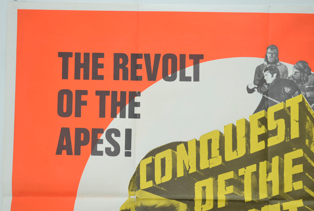 CONQUEST OF THE PLANET OF THE APES (Top Left) Cinema Quad Movie Poster 