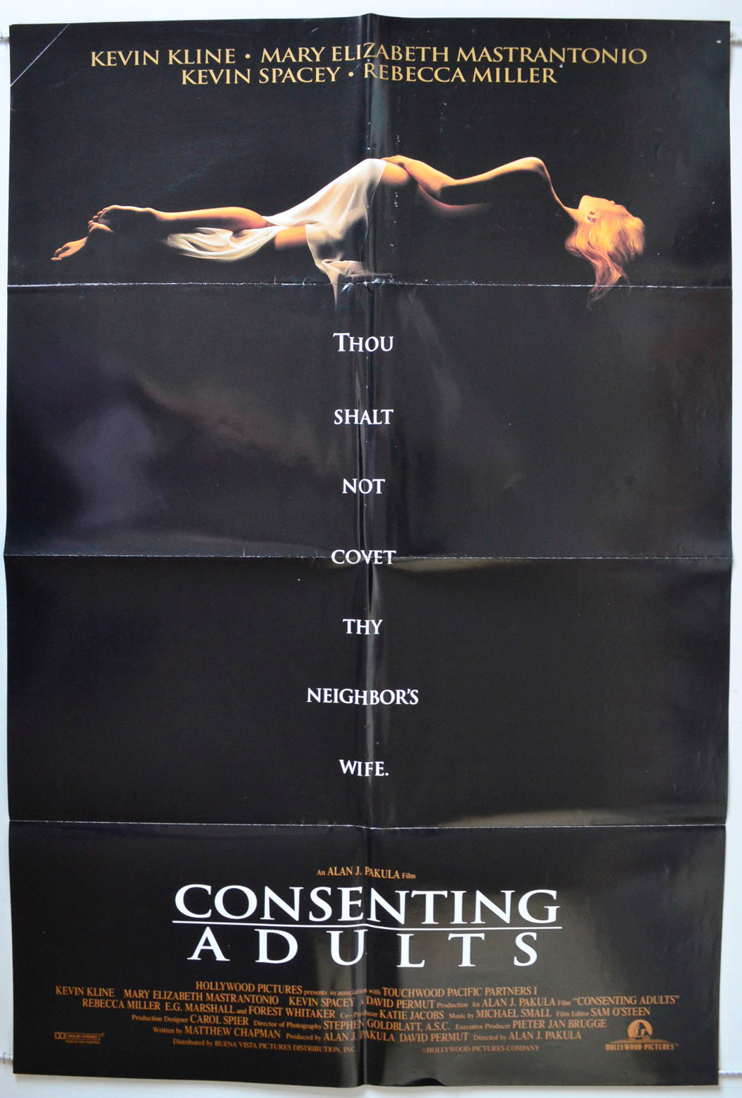 Consenting Adults Original One Sheet Poster - Movie Poster