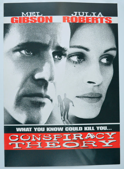 Conspiracy Theory Original Cinema Exhibitors Press Synopsis / Credits Booklet (UK)