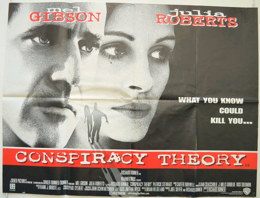 Conspiracy Theory  Original British Quad Poster - Film Poster - Movie Poster 