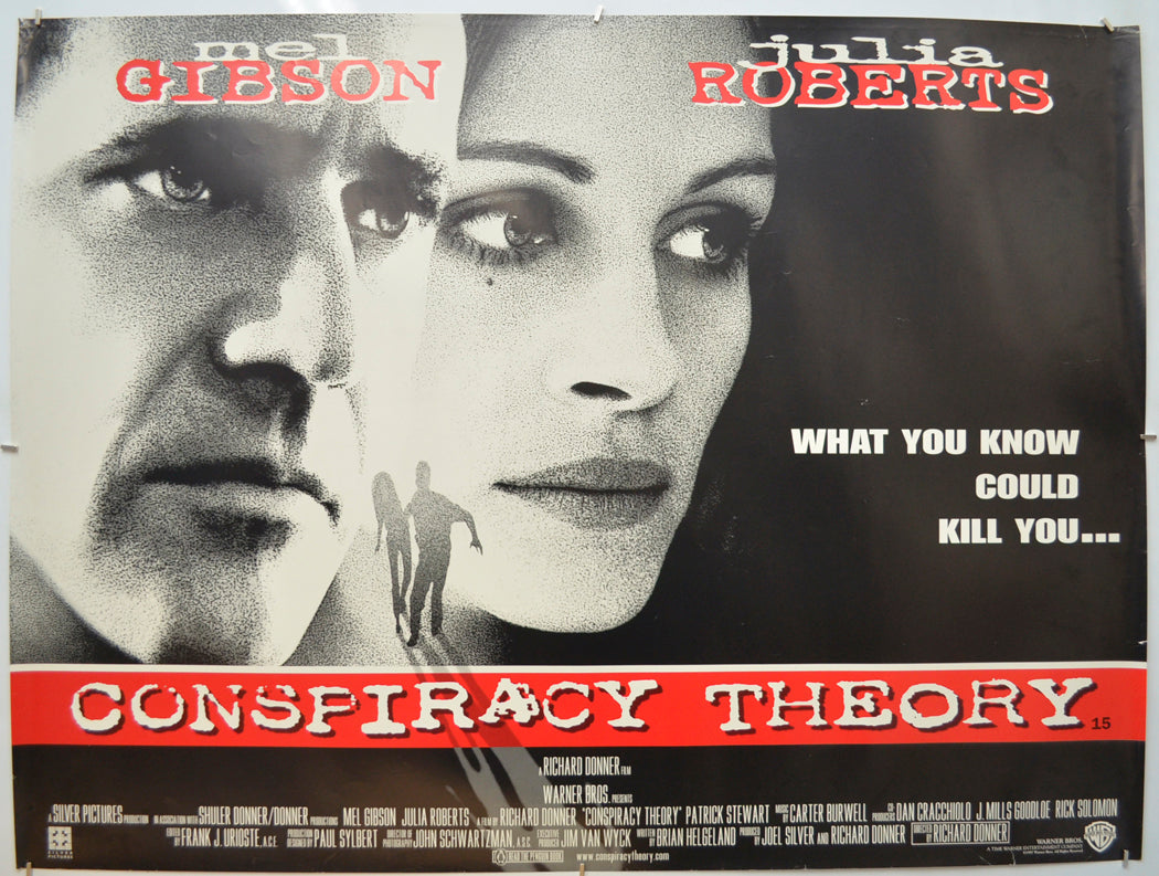 Conspiracy Theory Original Quad Poster - Film Poster - Movie Poster