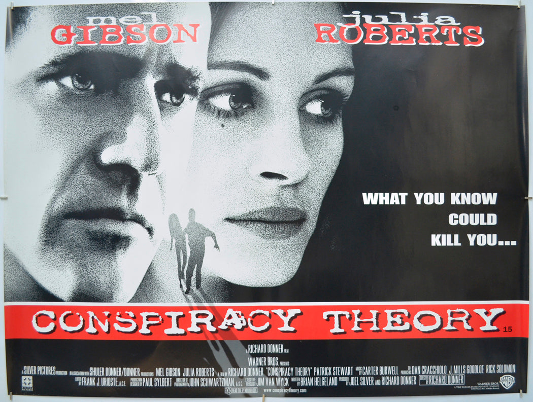 Conspiracy Theory Original Quad Poster - Film Poster - Movie Poster