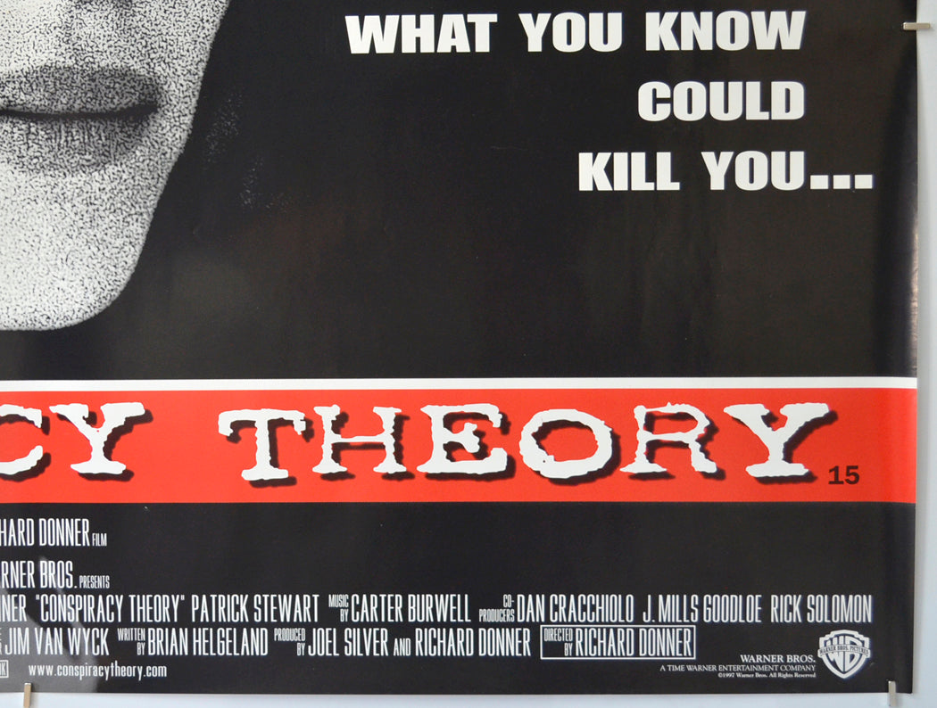 CONSPIRACY THEORY (Bottom Right) Cinema Quad Movie Poster 