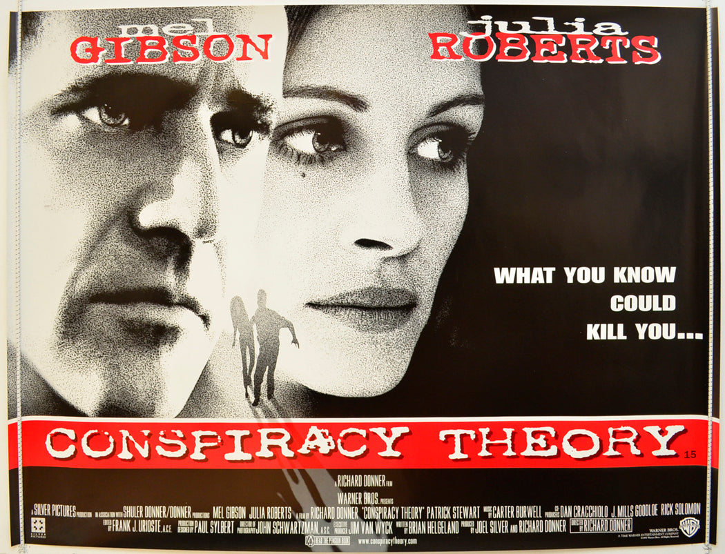 Conspiracy Theory Original Quad Poster - Film Poster - Movie Poster  