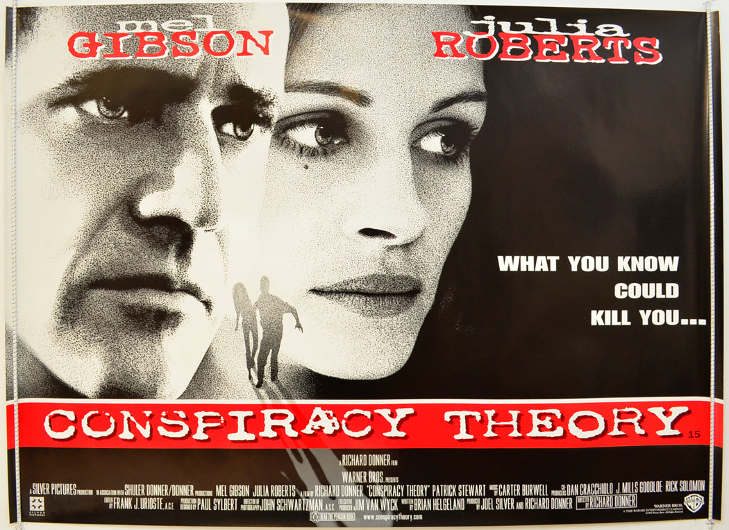 Conspiracy Theory Original Quad Poster - Film Poster - Movie Poster  