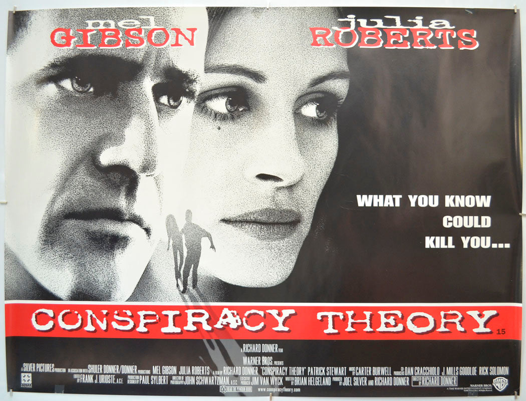 Conspiracy Theory Original Quad Poster - Film Poster - Movie Poster