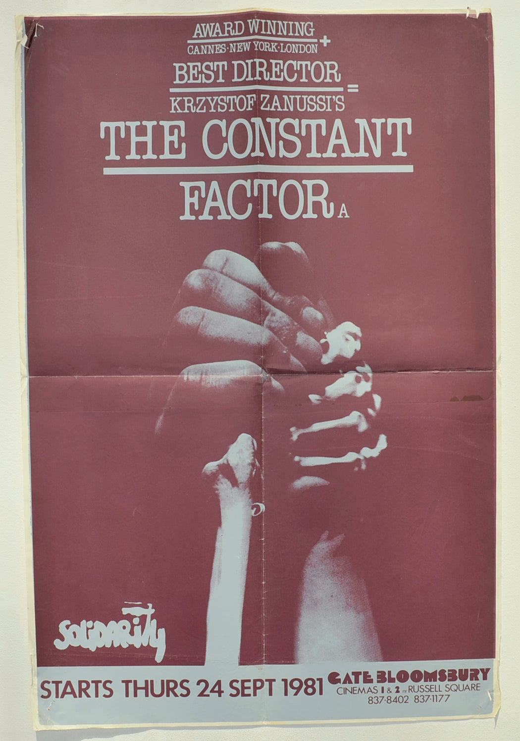 The Constant Factor  (a.k.a. Constans)   Original Double Crown Poster - Film Poster - Movie Poster  