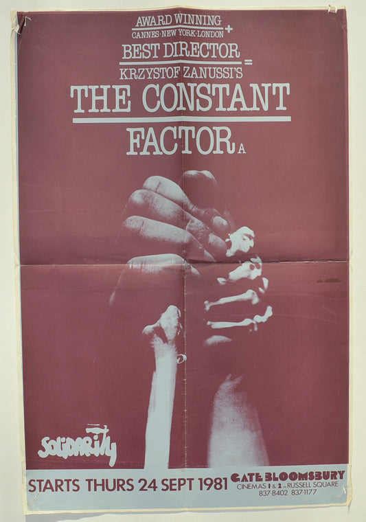 The Constant Factor  (a.k.a. Constans)   Original Double Crown Poster - Film Poster - Movie Poster  