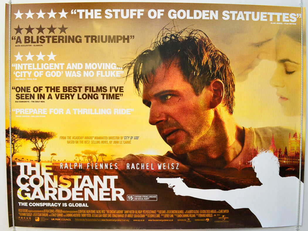 The Constant Gardener  Original British Quad Poster - Film Poster - Movie Poster