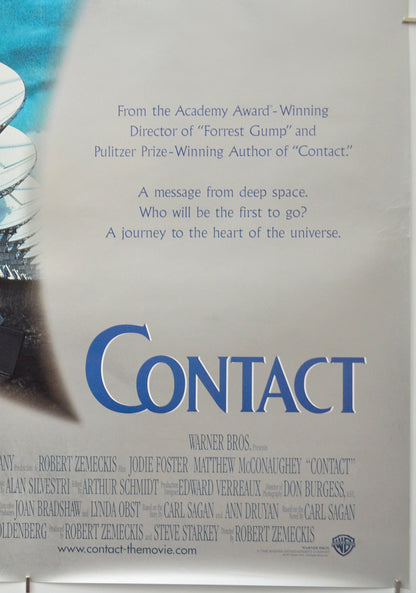 CONTACT (Bottom Right) Cinema One Sheet Movie Poster 