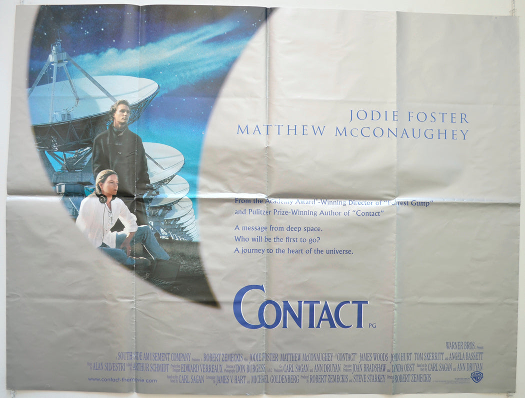 Contact  Original British Quad Poster - Film Poster - Movie Poster 