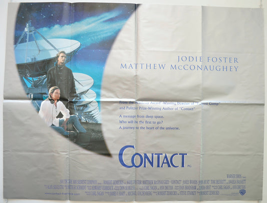 Contact  Original British Quad Poster - Film Poster - Movie Poster 