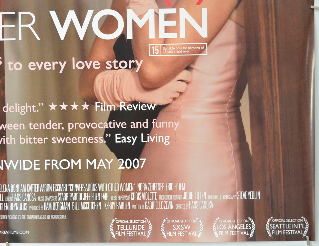 CONVERSATIONS WITH OTHER WOMEN (Bottom Right) Cinema Quad Movie Poster 