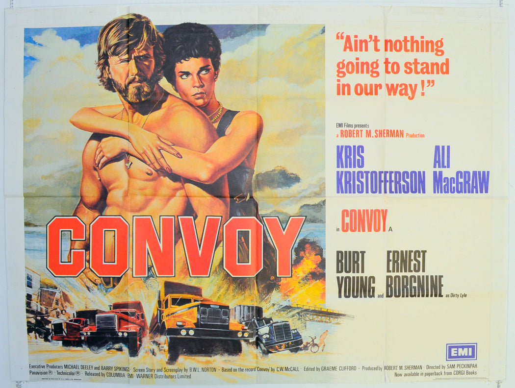 Convoy  Original British Quad Poster - Film Poster - Movie Poster 