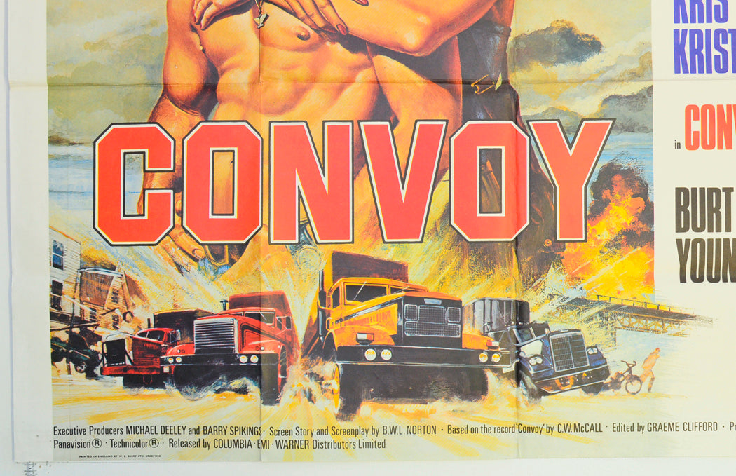 CONVOY (Bottom Left) Cinema Quad Movie Poster 