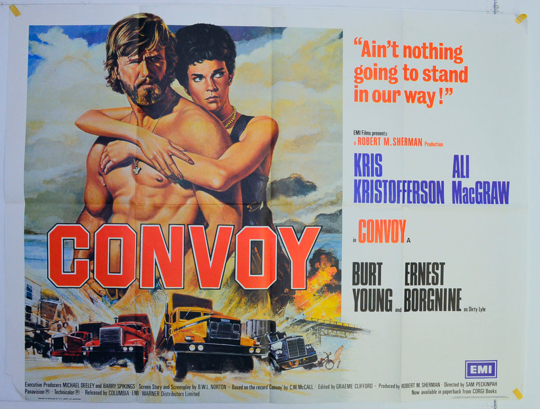 Convoy  Original British Quad Poster - Film Poster - Movie Poster 