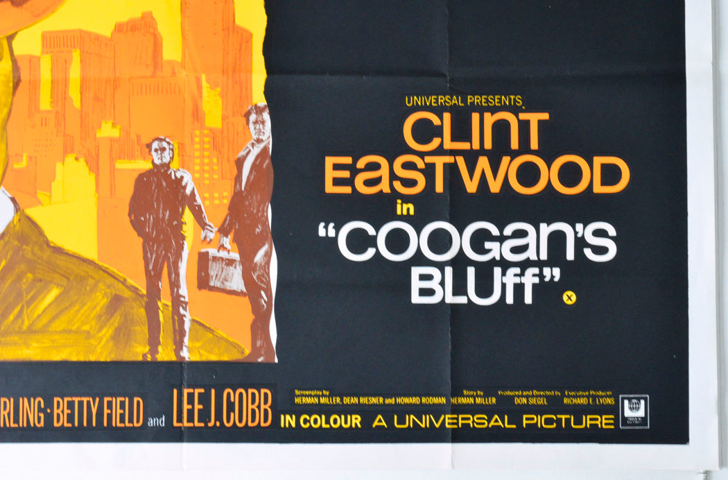 COOGAN’S BLUFF (Bottom Right) Cinema Quad Movie Poster 