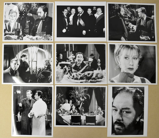 The Cook The Thief His Wife And Her Lover 9 Original Black and White Press Stills (Photographs) 