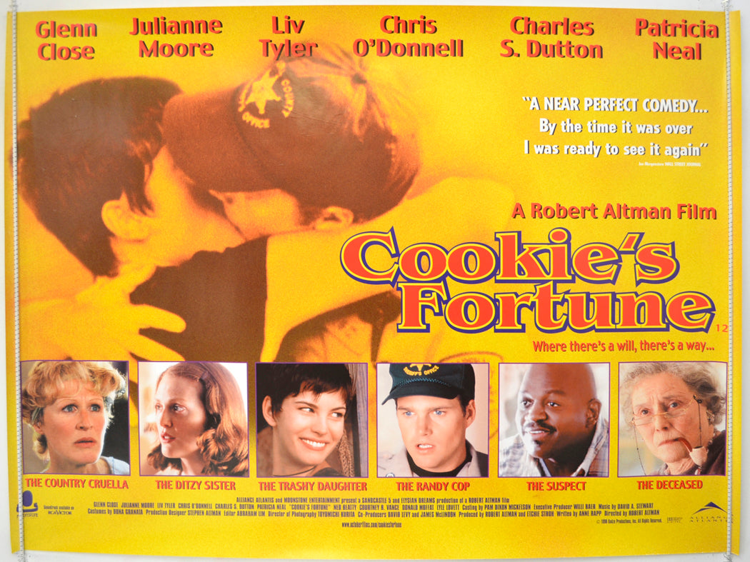 Cookie's Fortune  Original Quad Poster - Film Poster - Movie Poster