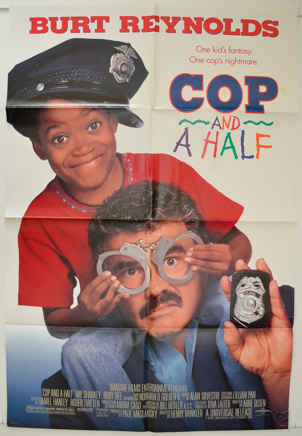 Cop And A Half  Original One Sheet Poster - Film Poster - Movie Poster 