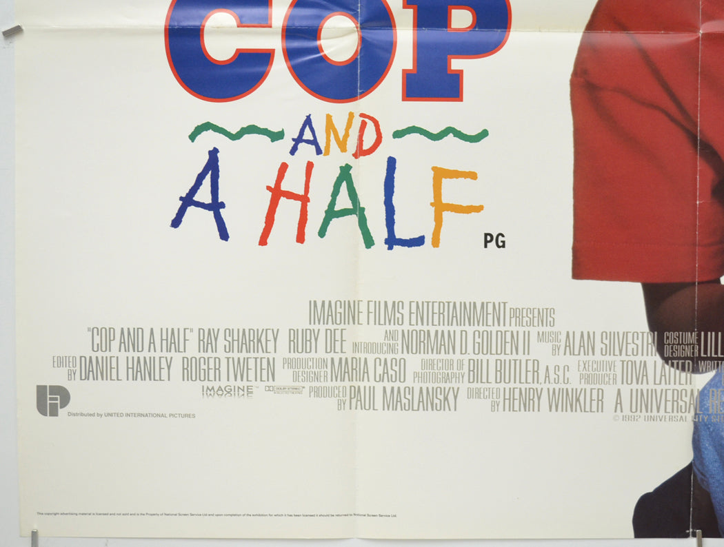 COP AND A HALF (Bottom Left) Cinema Quad Movie Poster 