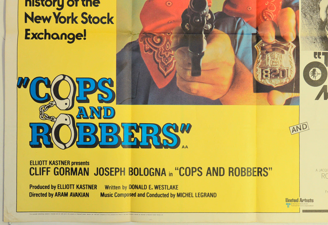 COPS AND ROBBERS / THE OUTSIDE MAN (Bottom Left) Cinema Quad Movie Poster 