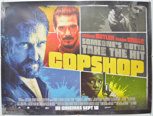 Copshop - Original Quad Poster - Film Poster - Movie Poster