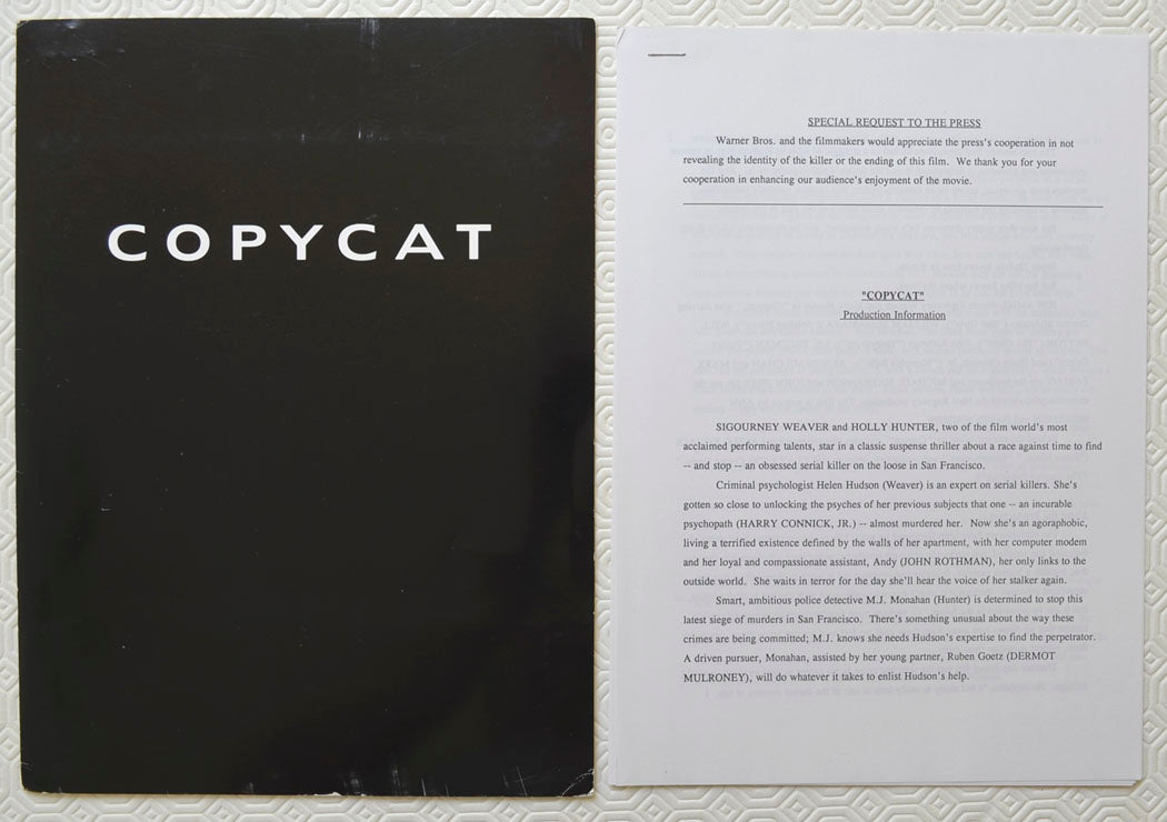 COPYCAT Original Cinema Press Kit 