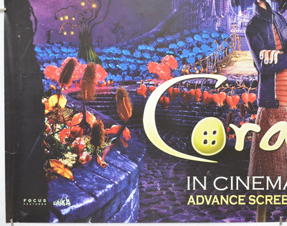 CORALINE (Bottom Left) Cinema Quad Movie Poster 