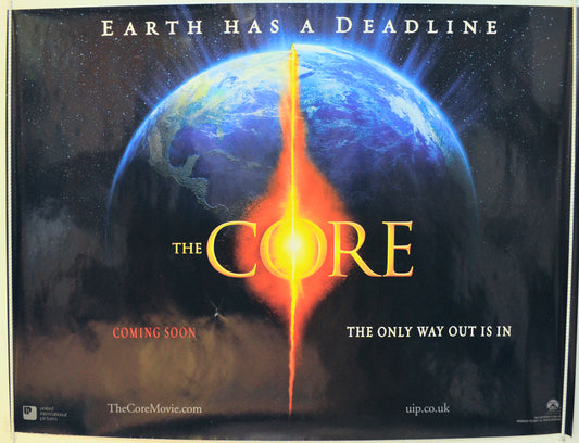 The Core  Original British Quad Poster - Film Poster - Movie Poster 