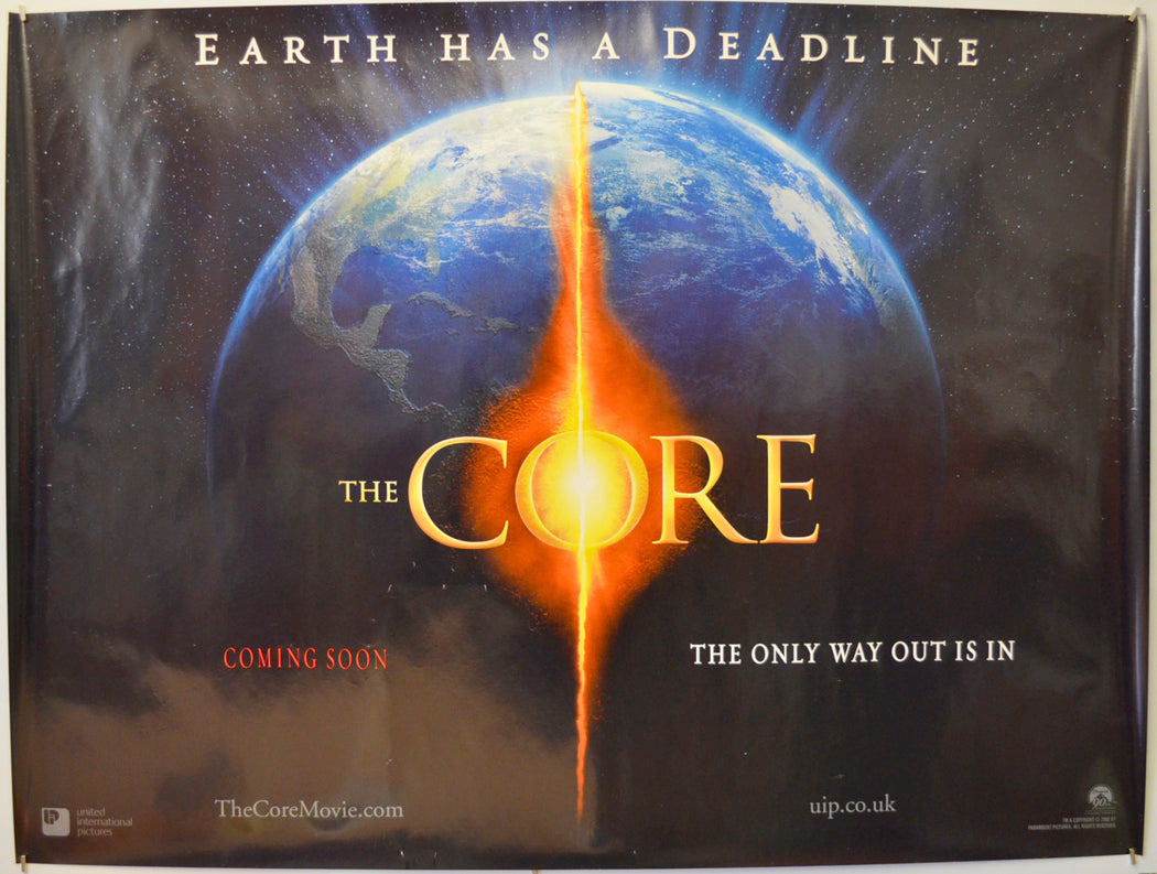 The Core (Teaser / Advance Version)  Original Quad Poster - Film Poster - Movie Poster