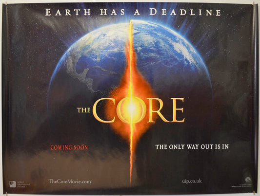 The Core (Teaser / Advance Version)  Original Quad Poster - Film Poster - Movie Poster