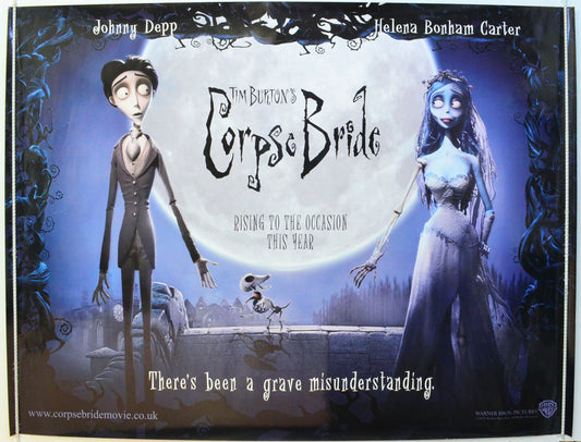 Corpse Bride Original British Quad Poster - Film Poster - Movie Poster 