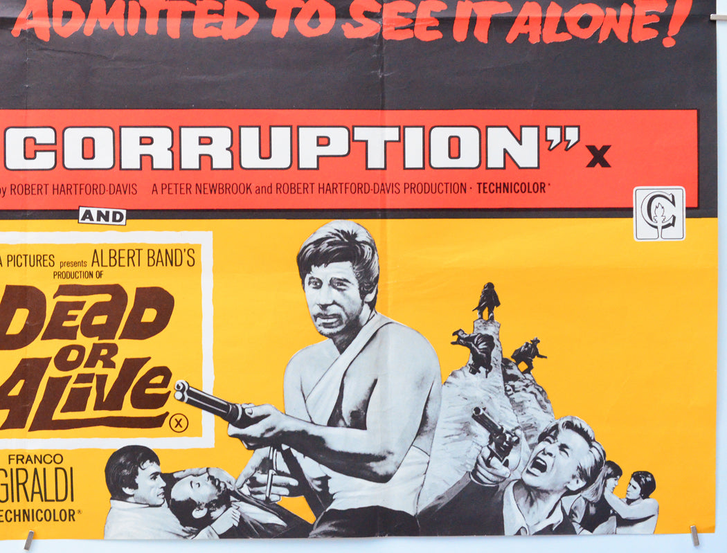 Corruption / Dead or Alive (Bottom Right) Cinema Quad Movie Poster 