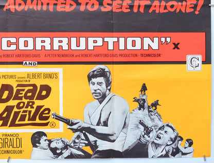 Corruption / Dead or Alive (Bottom Right) Cinema Quad Movie Poster 