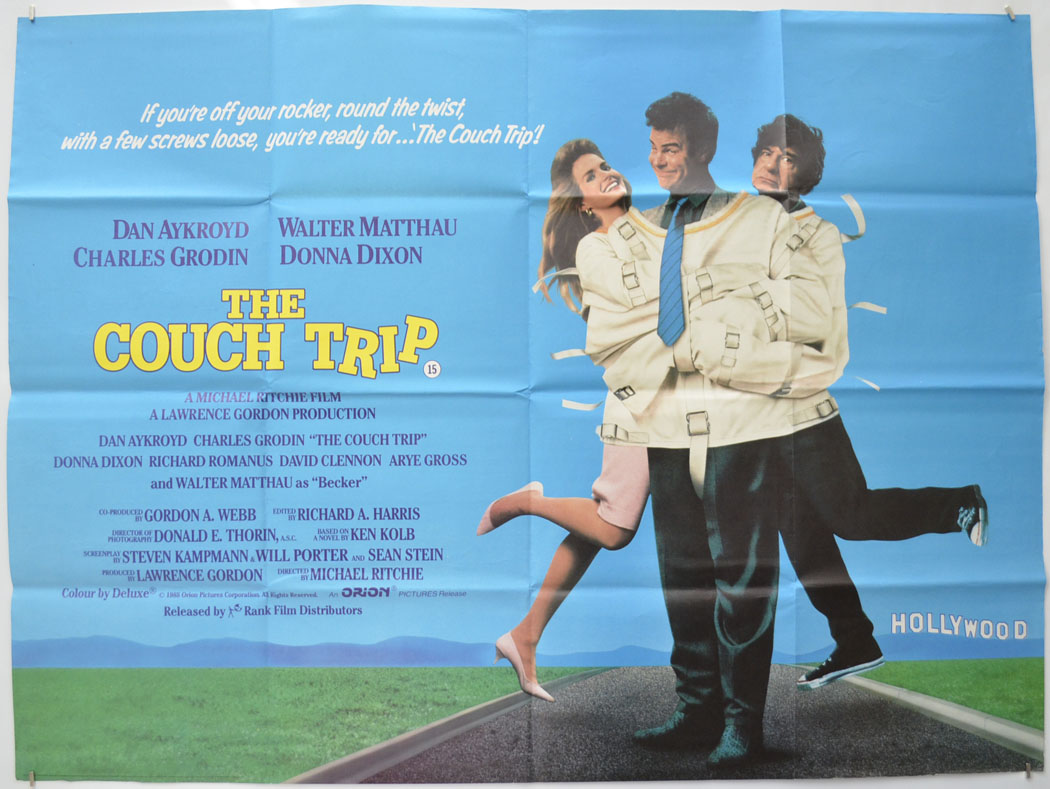 The Couch Trip Original Quad Poster - Film Poster - Movie Poster