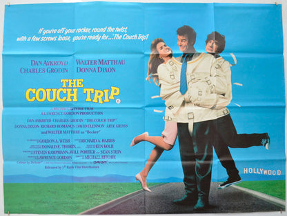 The Couch Trip Original Quad Poster - Film Poster - Movie Poster