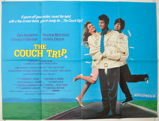 The Couch Trip   Original Quad Poster - Film Poster - Movie Poster 