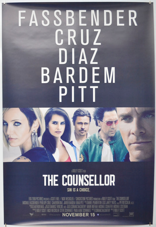 The Counsellor Original One Sheet Poster - Film Poster - Movie Poster