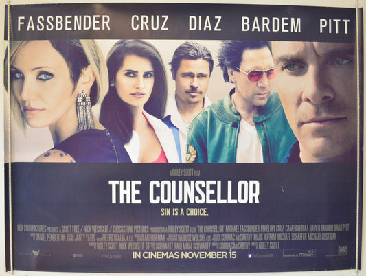 The Counsellor   Original Quad Poster - Film Poster - Movie Poster 