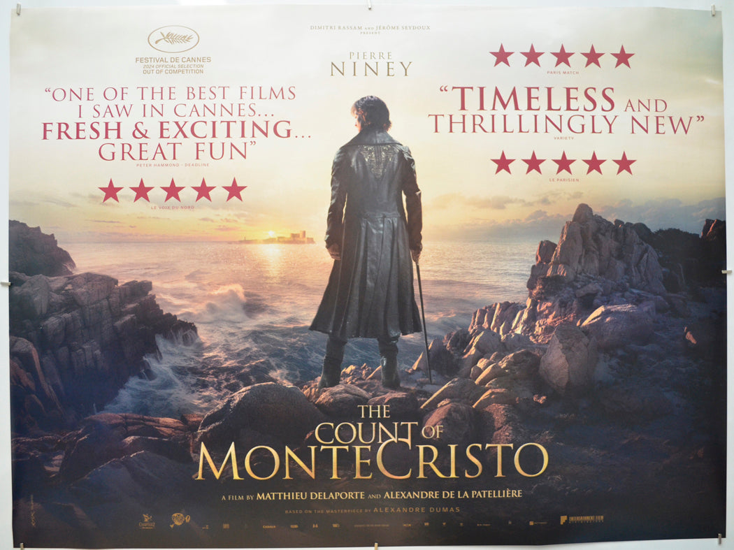 The Count of Monte-Cristo  Original Quad Poster - Film Poster - Movie Poster