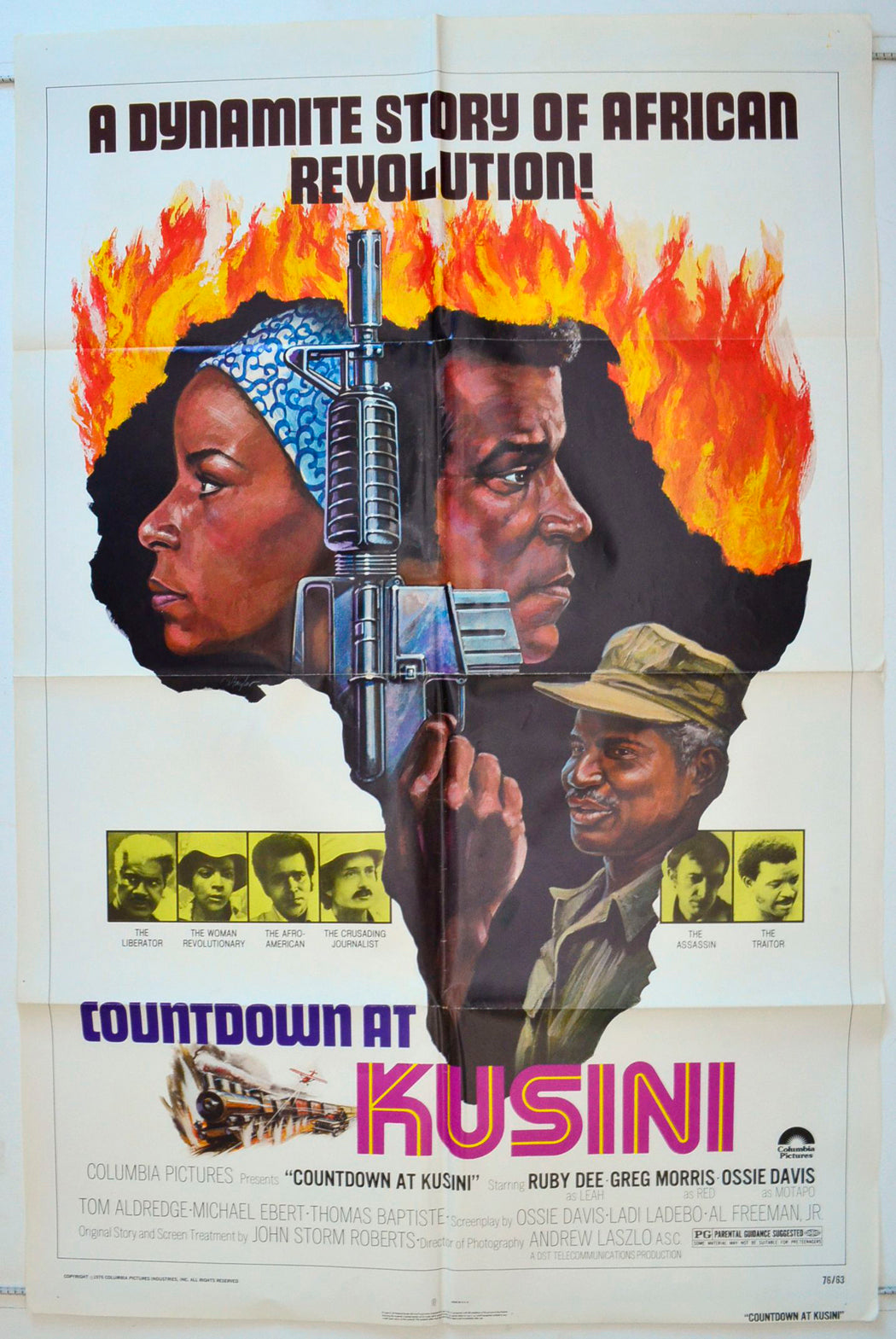 Countdown At Kusini  (a.k.a. Cool Red)   Original One Sheet Poster - Movie Poster