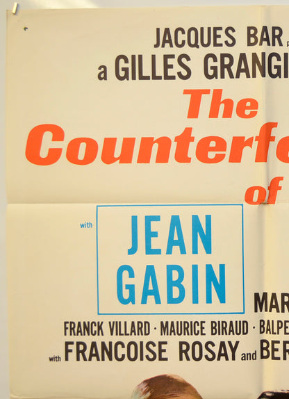 COUNTERFEITERS OF PARIS (Top Left) Cinema One Sheet Movie Poster 