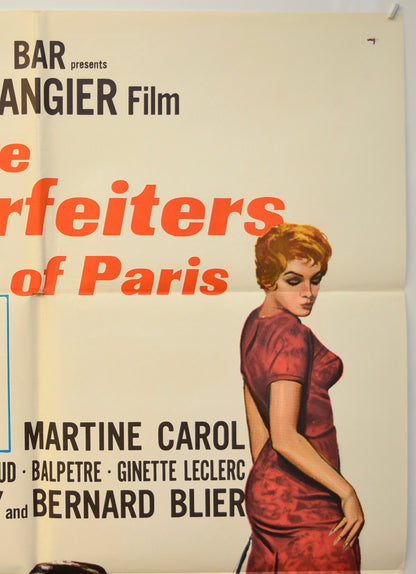 COUNTERFEITERS OF PARIS (Top Right) Cinema One Sheet Movie Poster 