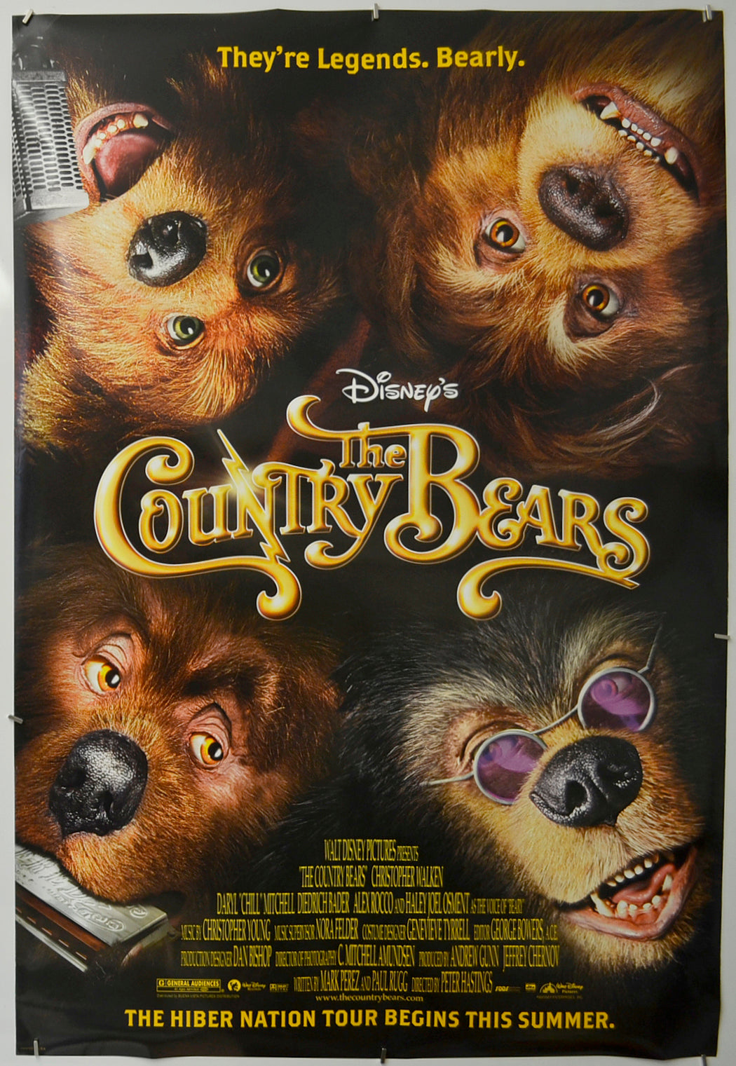 The Country Bears  Original One Sheet Poster - Film Poster - Movie Poster