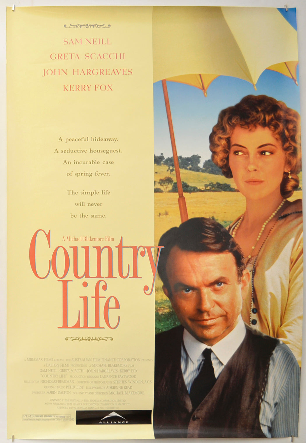 Country Life Original One Sheet Poster - Film Poster - Movie Poster