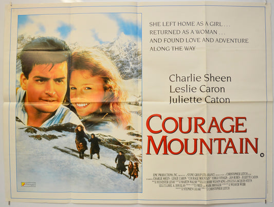 Courage Mountain  Original Quad Poster - Film Poster - Movie Poster