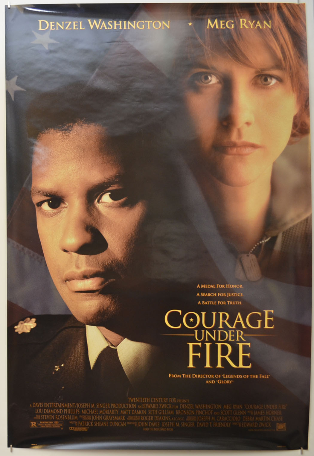 Courage Under Fire Original One Sheet Poster - Film Poster - Movie Poster