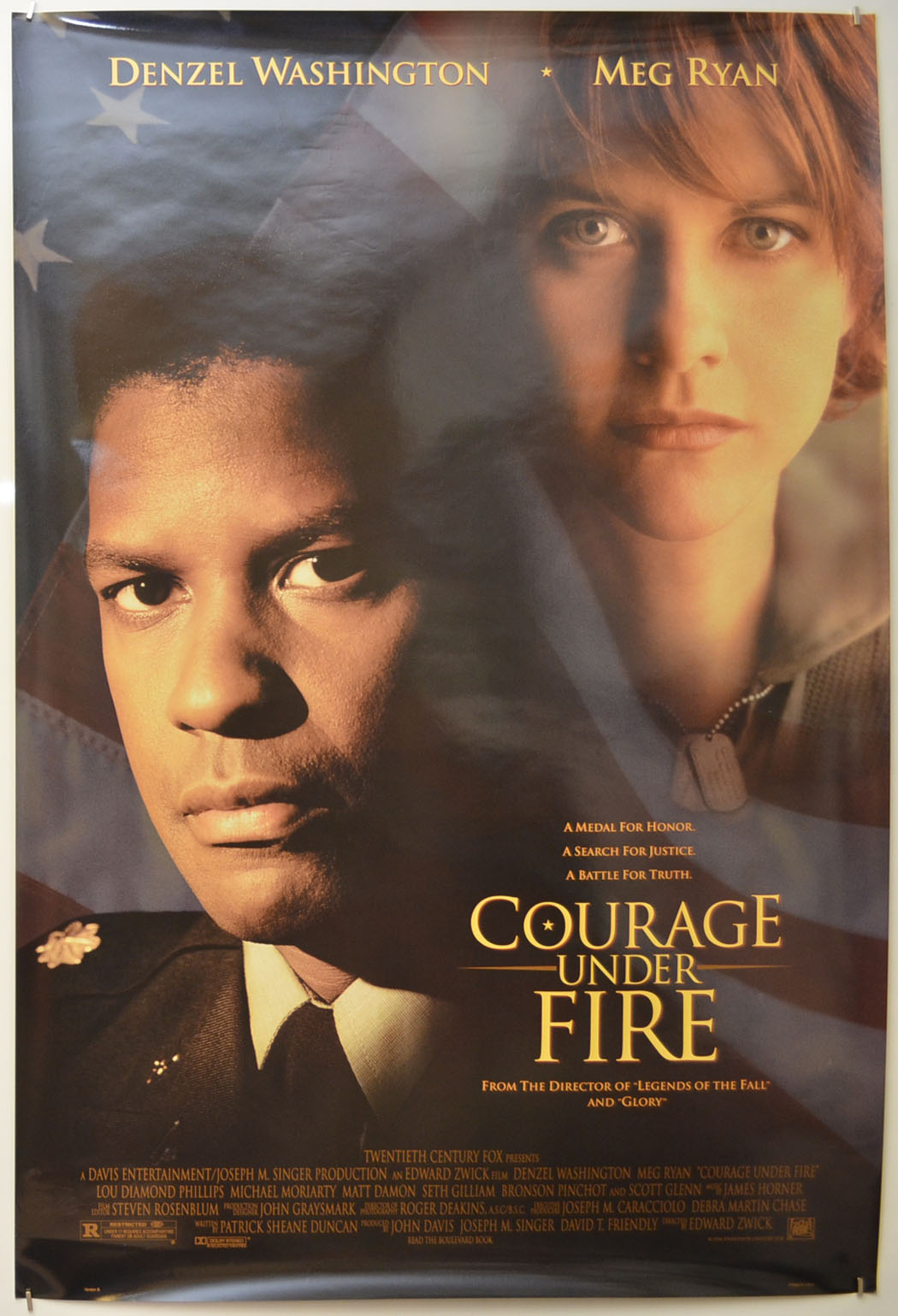 Courage Under Fire Original One Sheet Poster - Film Poster - Movie Poster