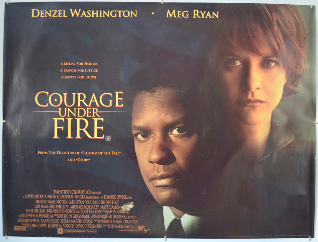 Courage Under Fire - Original Quad Poster - Film Poster - Movie Poster